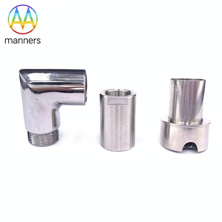 Silver Round Stainless Steel Elbow